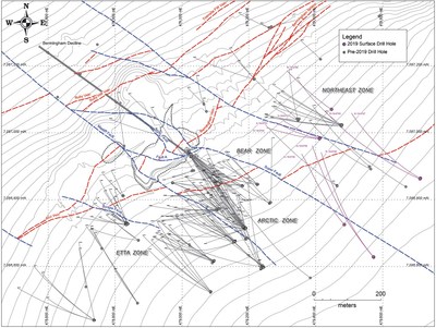 "Figure 1 ??? Drill Hole Locations (CNW Group|Alexco Resource Corp.)"