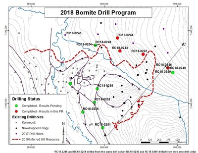 Figure 1- Map Showing Location of 2018 Drilling Program (CNW Group|Trilogy Metals Inc.)