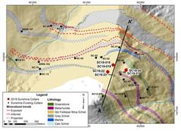 Figure 1 - Map Showing Location of 2019 Drilling Program at Sunshine (CNW Group|Trilogy Metals Inc.)