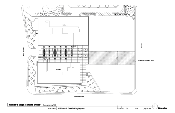 (GRAPHIC OF OUTLINE OF LANDLORD STAGING AREA)