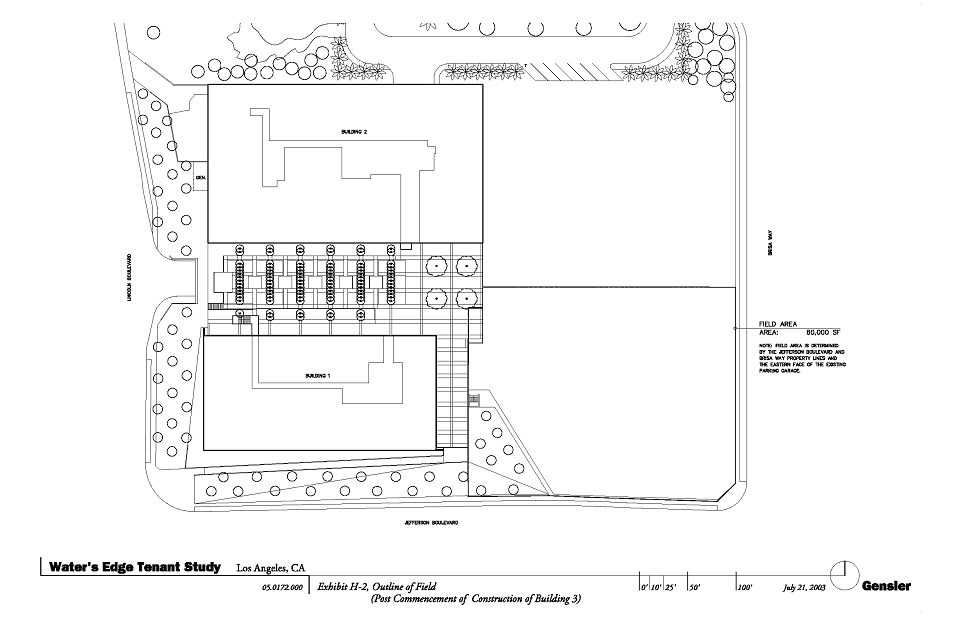 (GRAPHIC OF FIELD OUTLINE FOLLOWING CONSTRUCTION OF BUILDING 3)