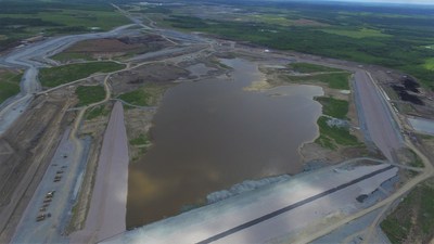 Rainy River water management pond. (CNW Group|New Gold Inc.)