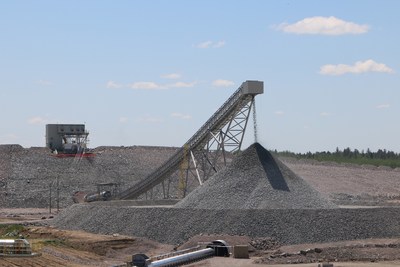 Rainy River primary crusher and conveyor system successfully commissioned. (CNW Group|New Gold Inc.)