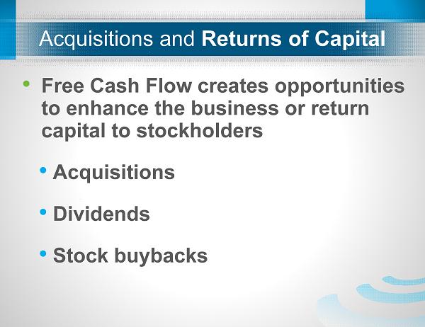 cash flow proceeds from exercise of stock options