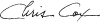 Christopher Cox Signature
