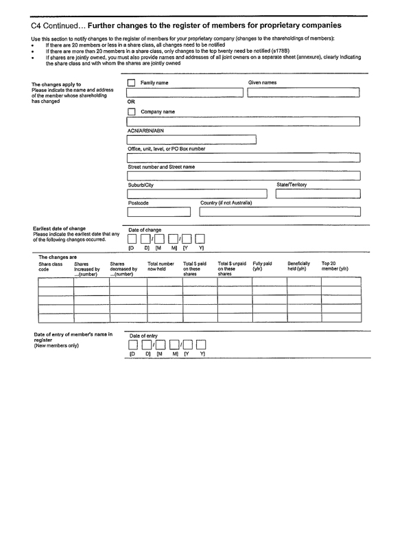 Asic form 484 Asic form 484