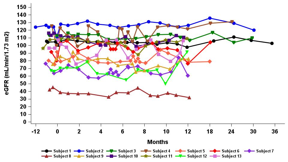 Table 7 Maintained stability of renal function in patients with ≥12 m of follow-up.jpg