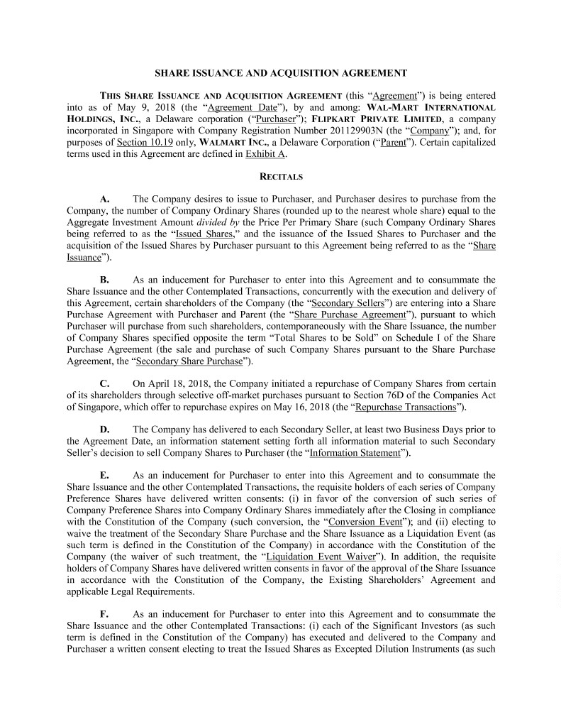 exhibit22shareissuancea In share purchase agreement template singapore