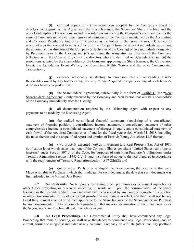 exhibit22shareissuancea Regarding nominee shareholder agreement template
