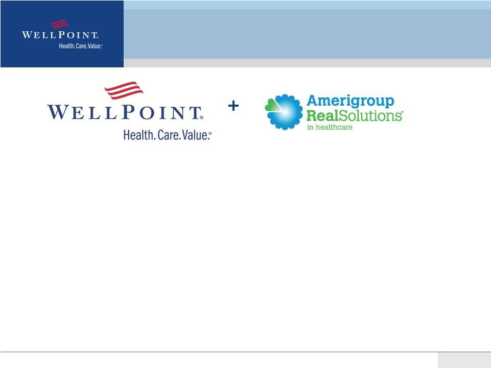 amerigroup merger with wellpoint