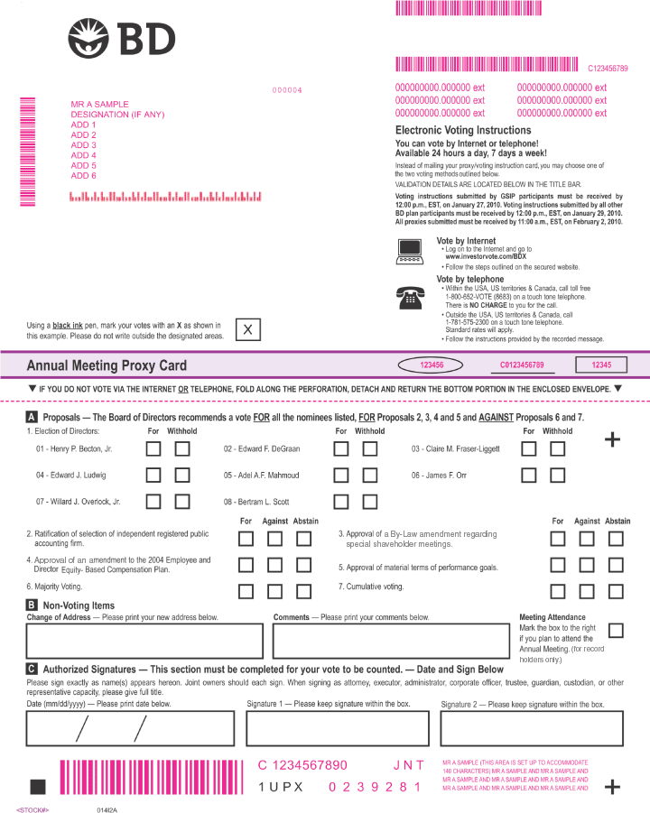 (PROXY CARD)