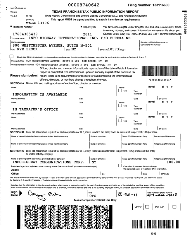 How To File Texas Franchise Tax Report