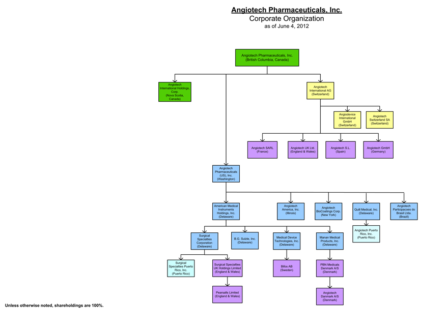 Pharmaceutical Organizational Chart