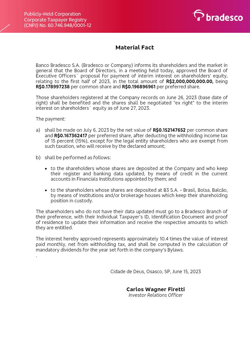 BANK BRADESCO - UNITED STATES SECURITIES AND EXCHANGE COMMISSION  Washington, D.C. 20549 FORM 6-K REPORT OF FOREIGN PRIVATE ISSUER PURSUANT  TO RULE 13a-16 OR 15d-16 UNDER THE SECURITIES EXCHANGE ACT OF 1934