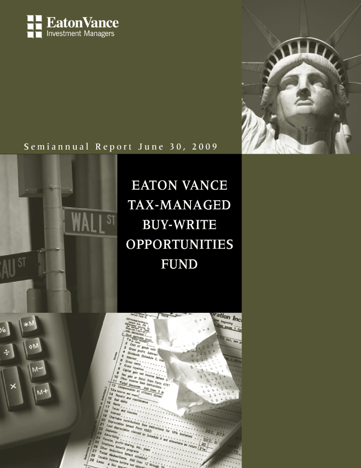 (EATON VANCE TAX-MANAGED BUY-WRITE OPPORTUNITIES FUND)