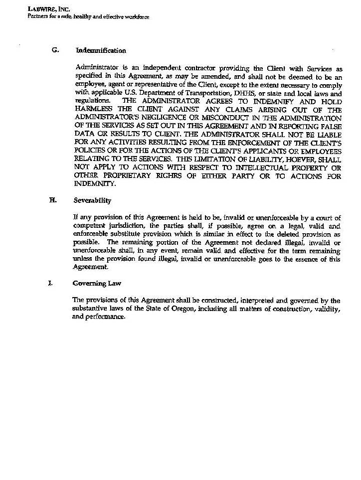 Service Agreement page 5