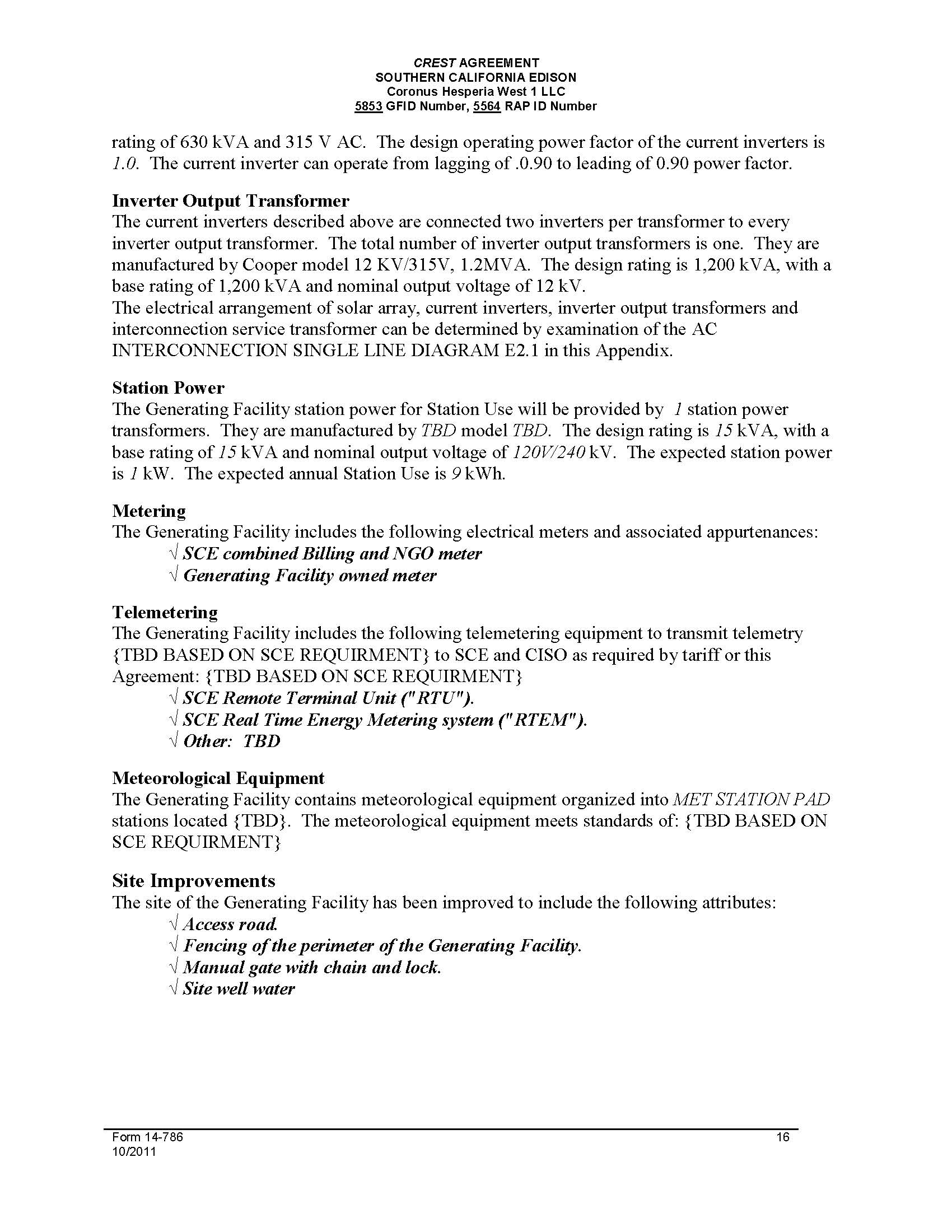 Annual Service Agreement Template Inverter