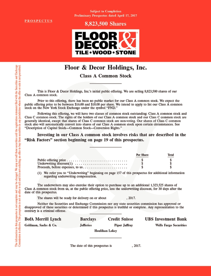 Floor Decor Holdings Inc