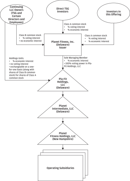 Planet Fitness Organizational Chart