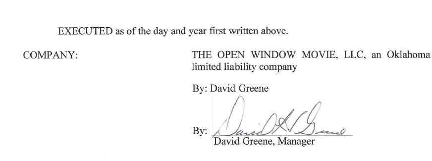 llc operating agreement signature page