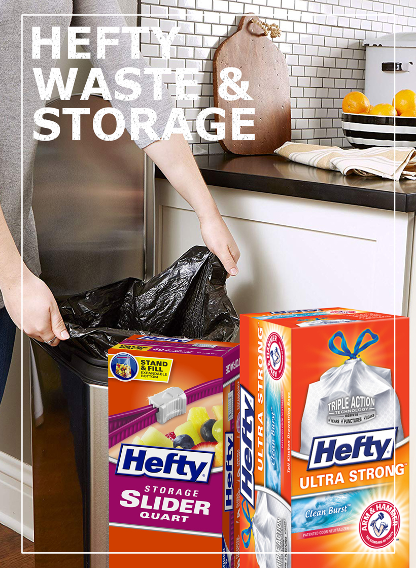112 Count Total 30 Gallon Hefty Strong Large Trash Bags 2-Pack 56 Count 