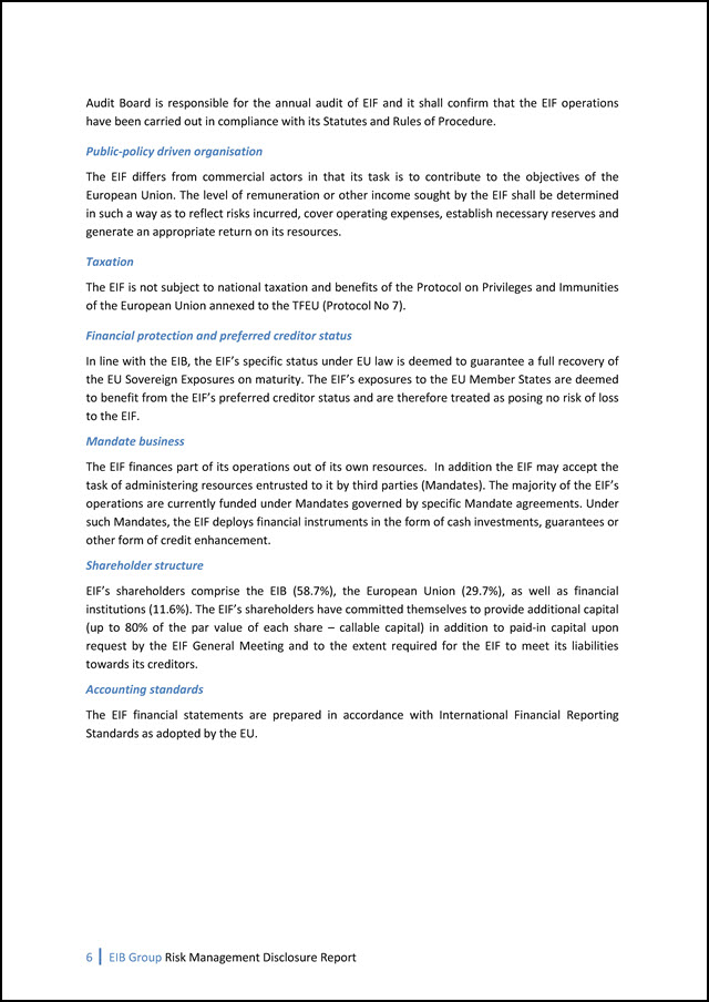 Eib Organisation Chart