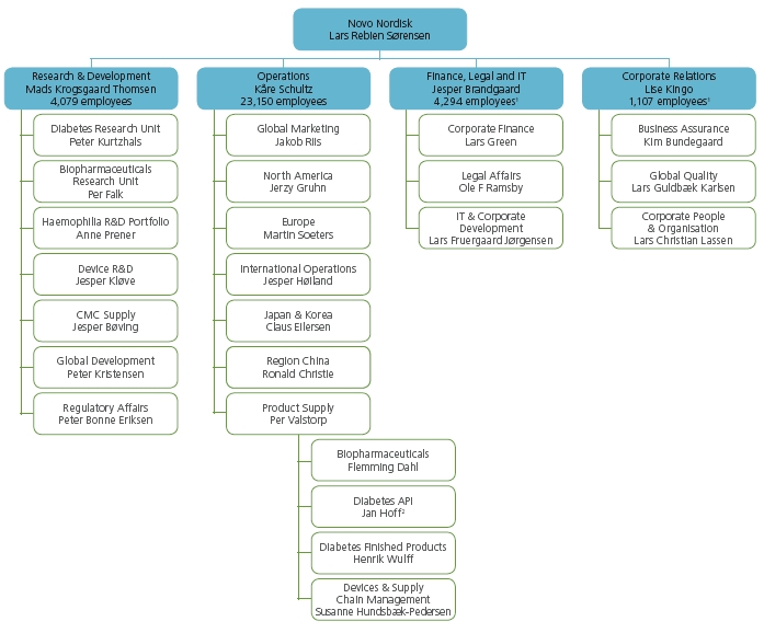 Novo Nordisk Organizational Chart