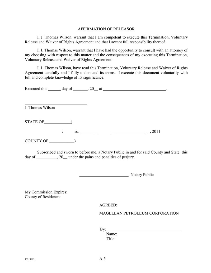 wage assignment agreement