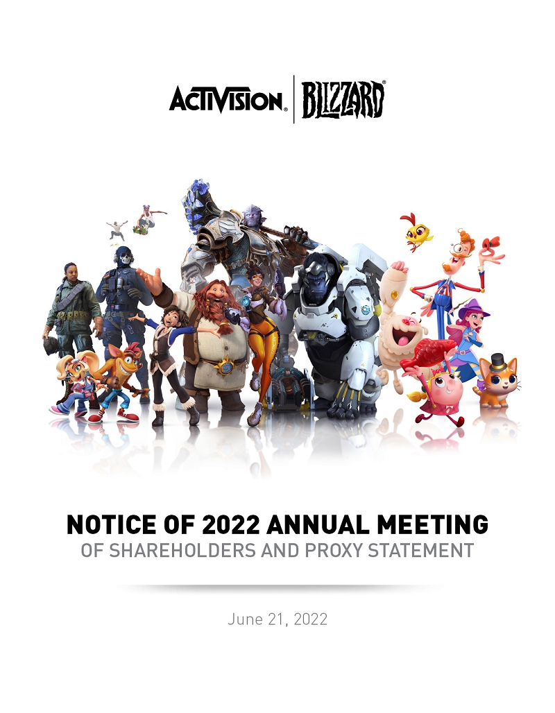 ACTIVISION BLIZZARD, INC. - DEF 14A