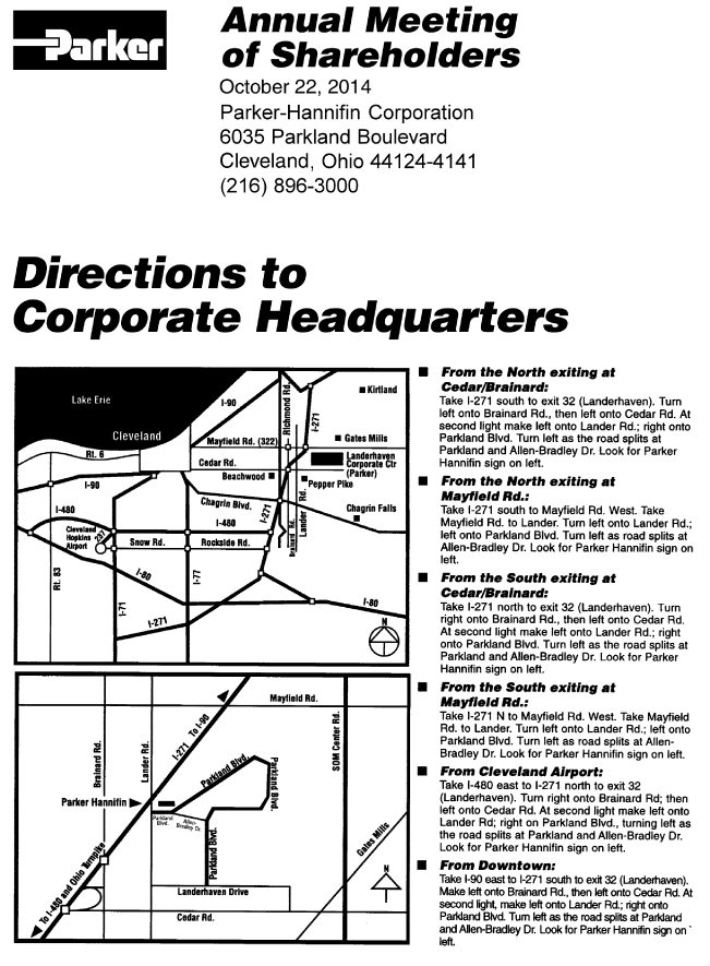 Parker Hannifin Organizational Chart