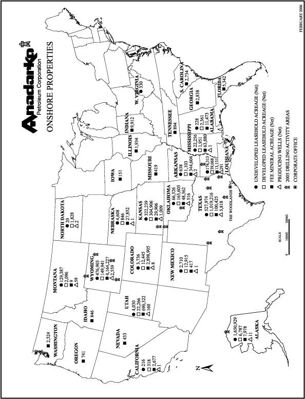 (ONSHORE PROPERTY MAP)