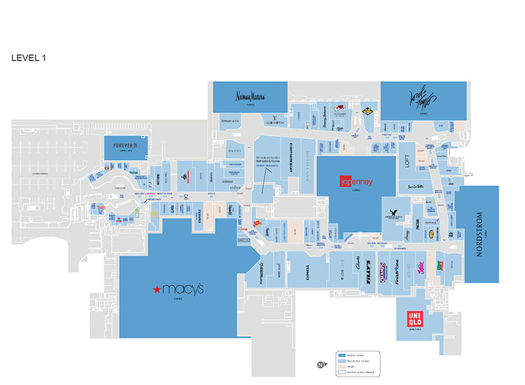 Garden State Plaza Mall Map Paramus