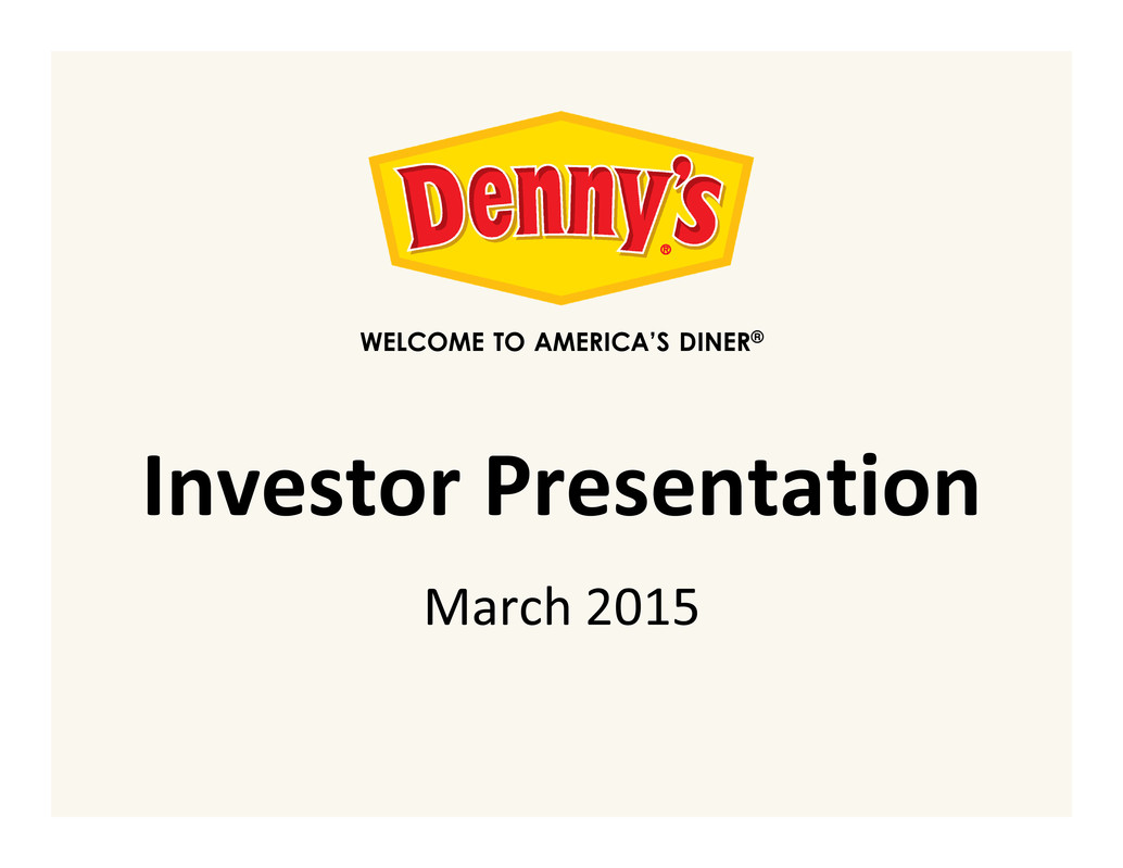Welcome To Denny's