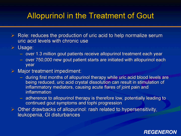 allopurinol dose for gout flare