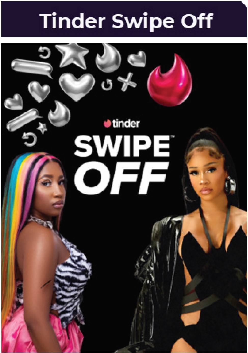 How to enter Tinder's 'Swipe Off' challenge for a chance to see Saweetie