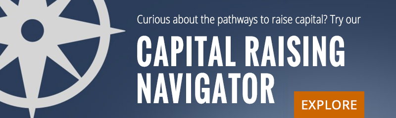 Capital Raising hub: navigator banner 