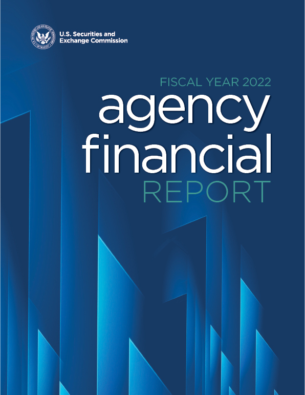 2022 Agency FInancial Report Cover