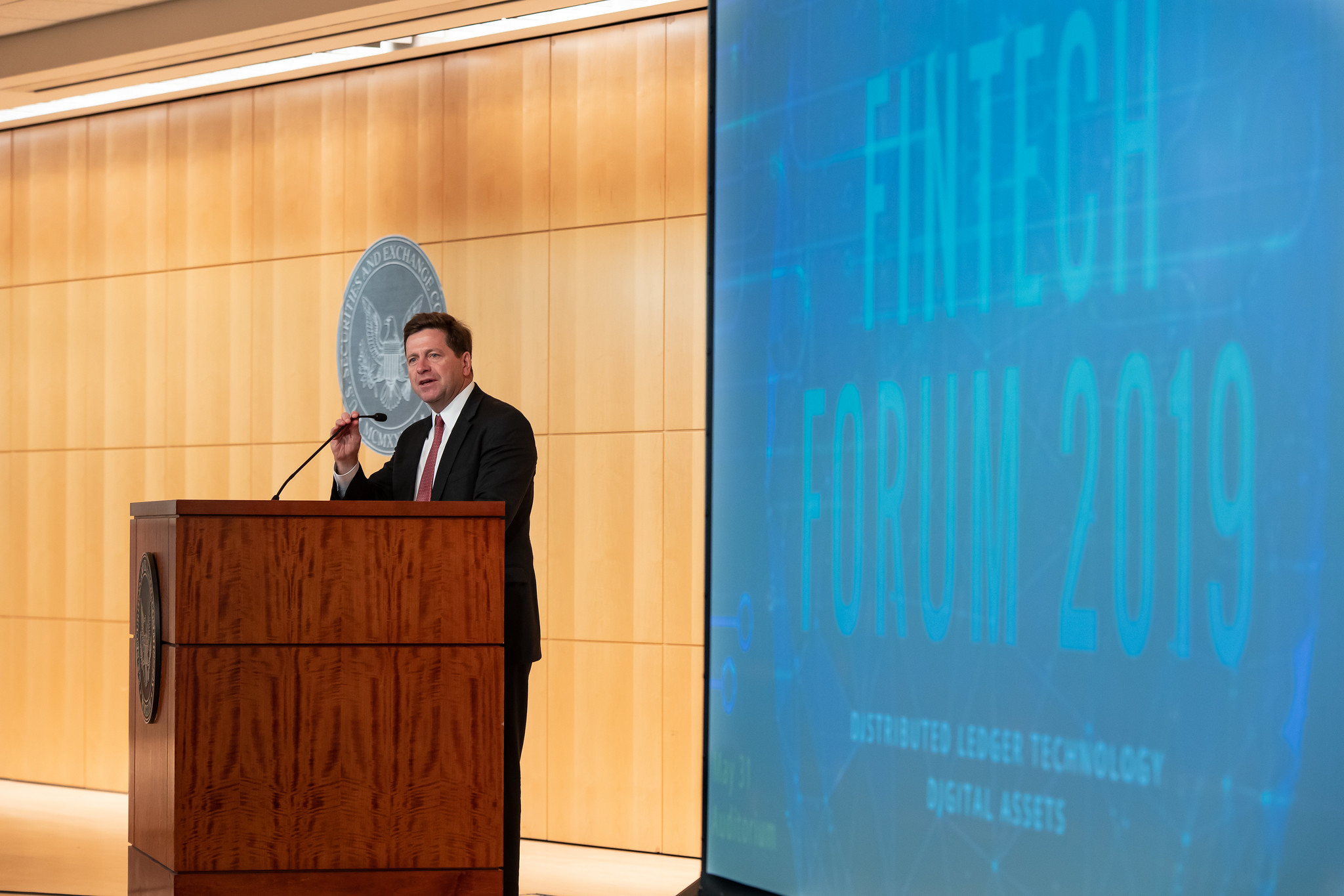 chairman Jay Clayton at the Fintech Forum