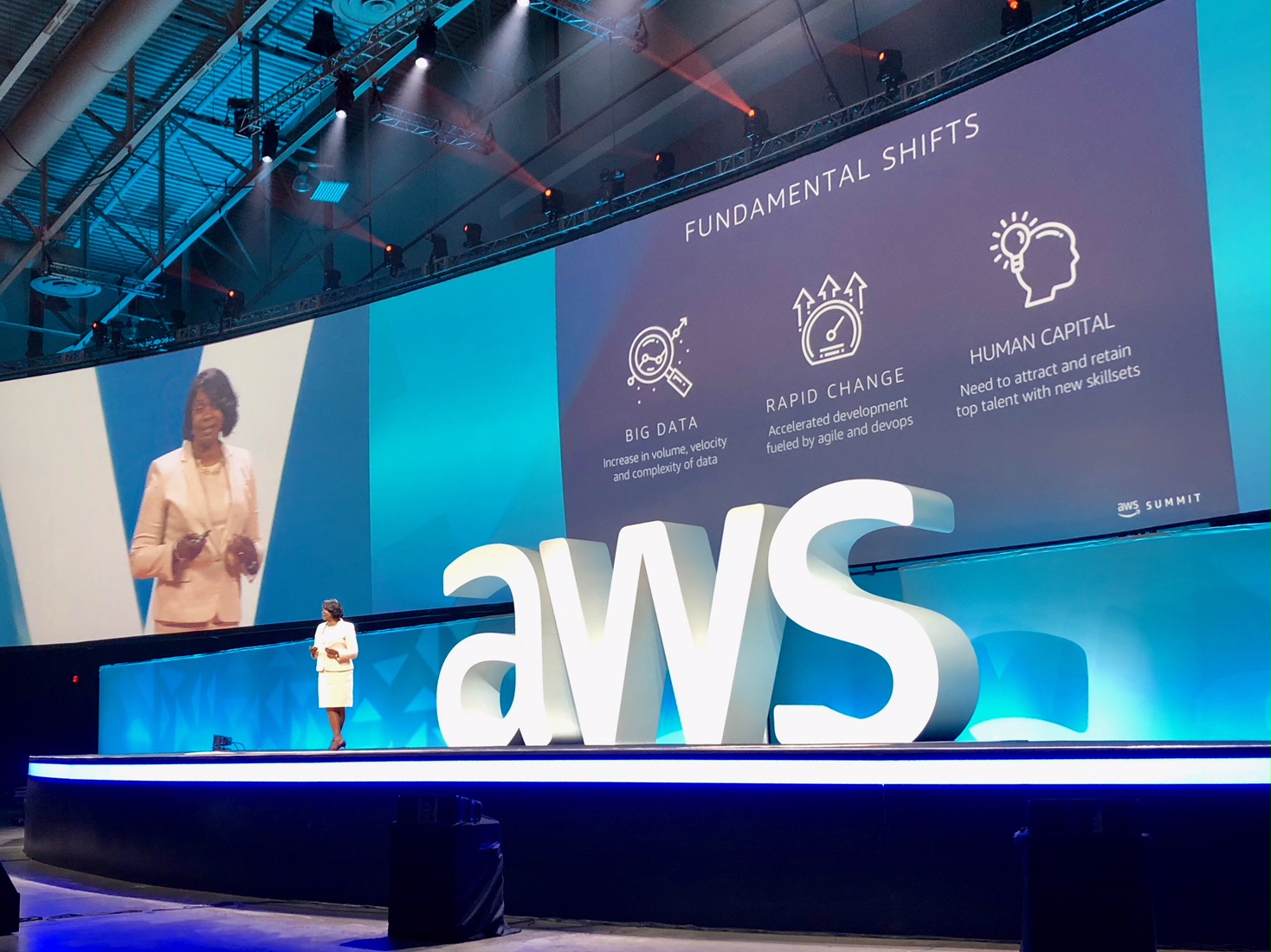 Pam Dyson at the AWS public sector summit