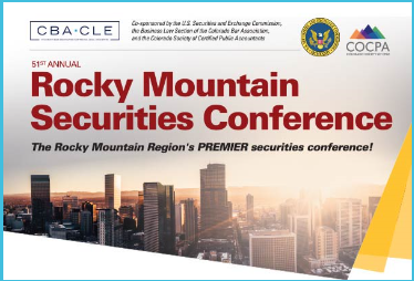 The SEC's Denver Regional Office Rocky Mountain Securities Conference