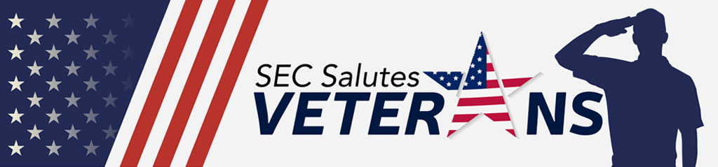 SEC Salutes Veterans banner
