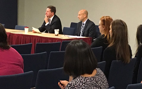 Chairman Jay Clayton and Commissioner Elad Roisman participate in an elder fraud roundtable.