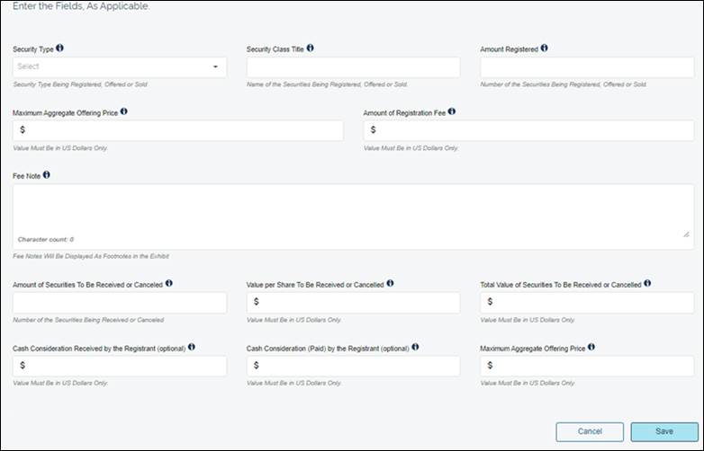 SEC.gov | EDGAR Filing Fee Modernization: Topics of Frequent Inquiry