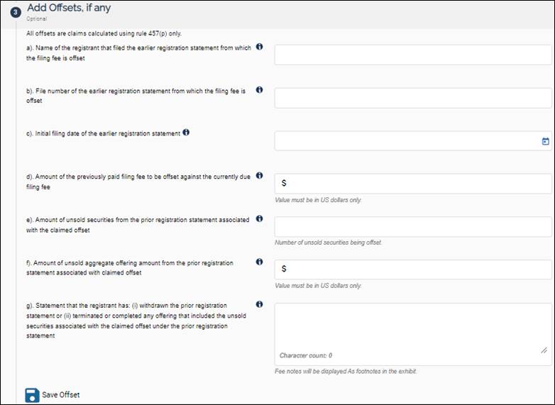 SEC.gov | EDGAR Filing Fee Modernization: Topics of Frequent Inquiry