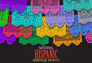 graphic with the following text: National Hispanic Heritage Month