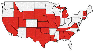 Figure 1. States Benefiting From Fiduciary Obligations on Brokers